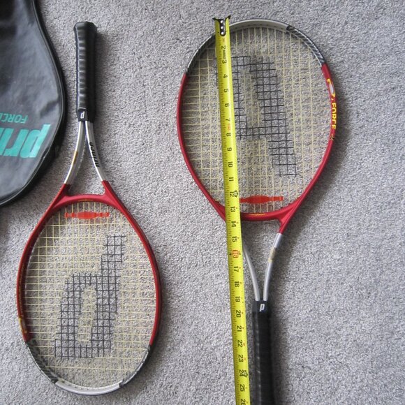 Prince Force 3 Titan Ti Tennis Rackett / Racquets with Soft Cases - Lot of 2 - Picture 9 of 10